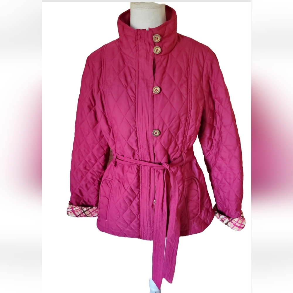 Lilly Pulitzer Quilted Pink Jacket - Size  8 (Medium)